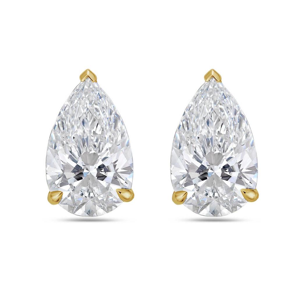 Diana M Jewels Diana M Jewels - 3.00 Cts Lab Grown Pear Cut Stud Earrings
