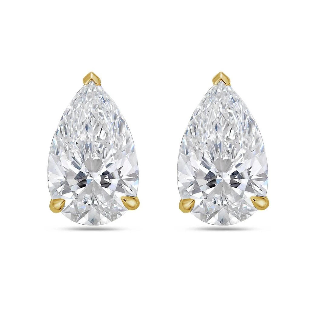 Diana M Jewels Diana M Jewels - 1.00 Ct Lab Grown Pear Cut Stud Earrings 2