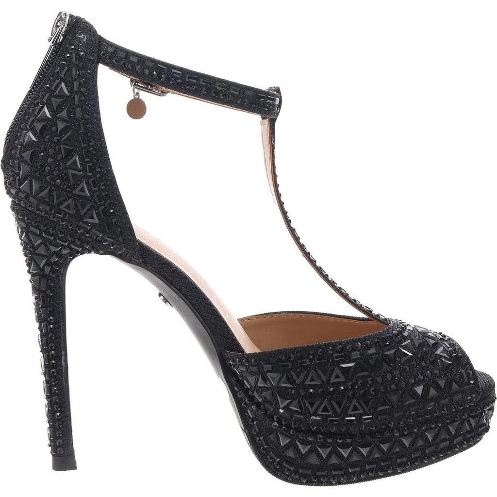 Thalia Sodi Chacey Womens Faux Suede Peep Toe T-Strap Sandals 6