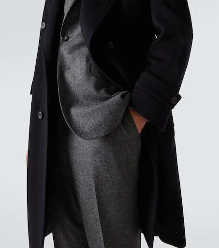 Thom Sweeney Double-breasted wool and cashmere overcoat 7