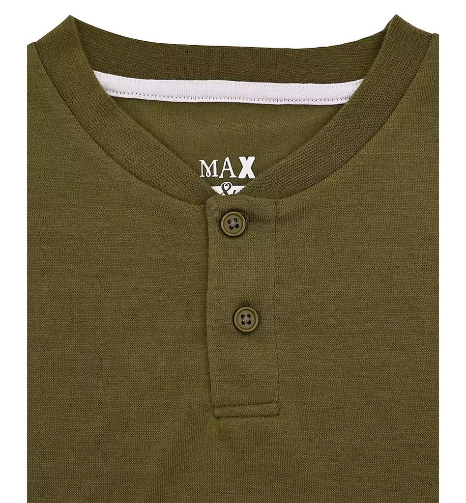 Max & Olivia Big Boys Henley Top & Camo-Print Jogger Pants Pajamas, 2 Piece Set