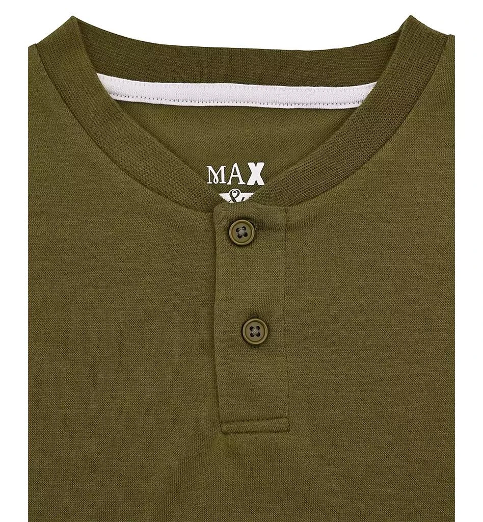 Max & Olivia Big Boys Henley Top & Camo-Print Jogger Pants Pajamas, 2 Piece Set 2
