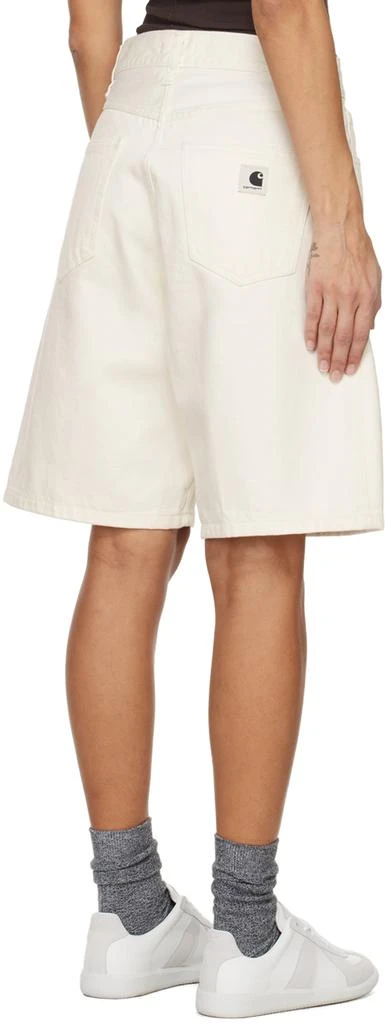 Carhartt WIP White Brandon Denim Shorts 3