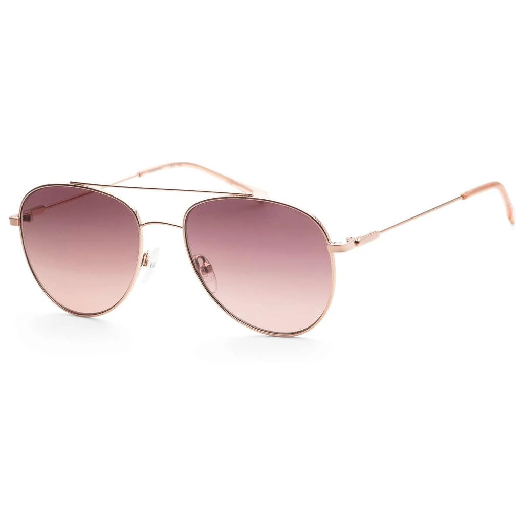 Calvin Klein Calvin Klein Women's Rose Gold Aviator Sunglasses 1
