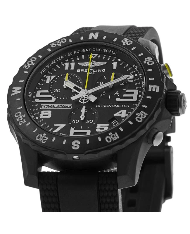BREITLING Breitling Endurance Pro 44 Chronograph Black Dial Rubber Strap Men's Watch X82310E51B1S2 2