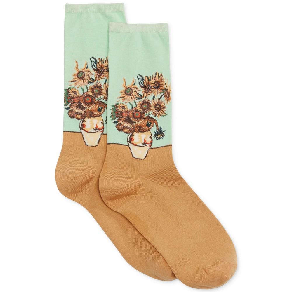 Hot Sox Women's Sunflower Artist Series Fashion Crew Socks