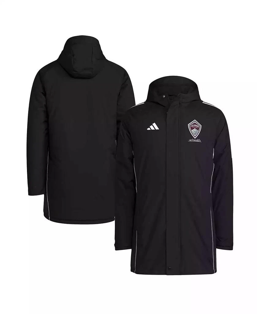 Adidas Men's Black Colorado Rapids Tiro 24 Full-Zip Hoodie Winter Parka 1