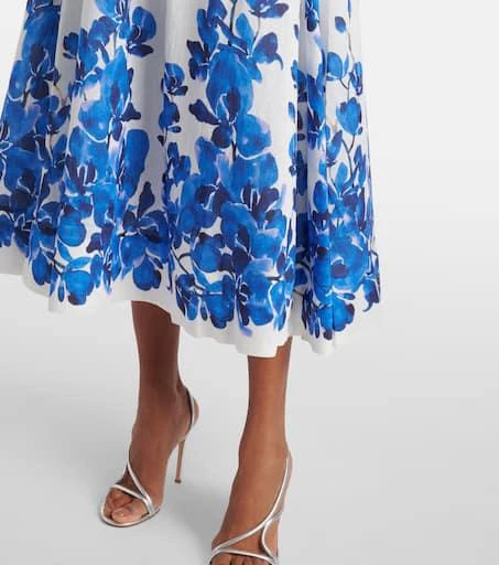 REBECCA VALLANCE Orchid Blues floral midi dress 5