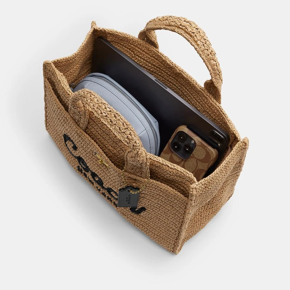 Coach Coach Straw Cargo Tote Bag 8