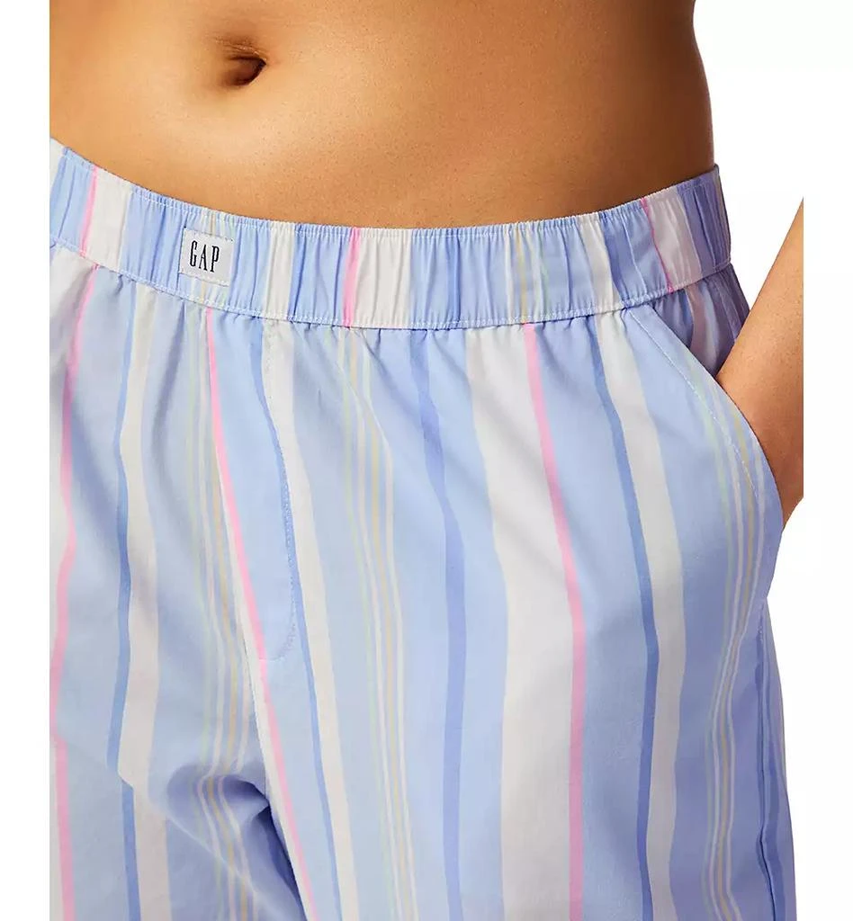 GAP Women's Striped Poplin Pajama Pants, Exclusively at Macy's 6