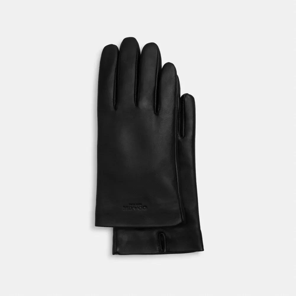 Coach Leather Tech Gloves