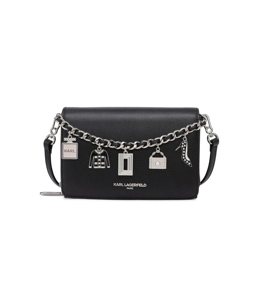 Karl Lagerfeld Paris LOURDES CROSSBODY BAG WITH CHARMS 1