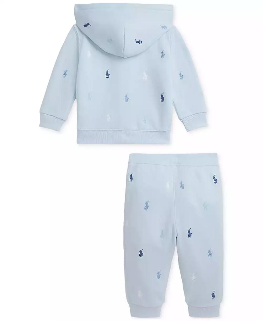 Ralph Lauren Baby Embroidered Hoodie & Pant Set