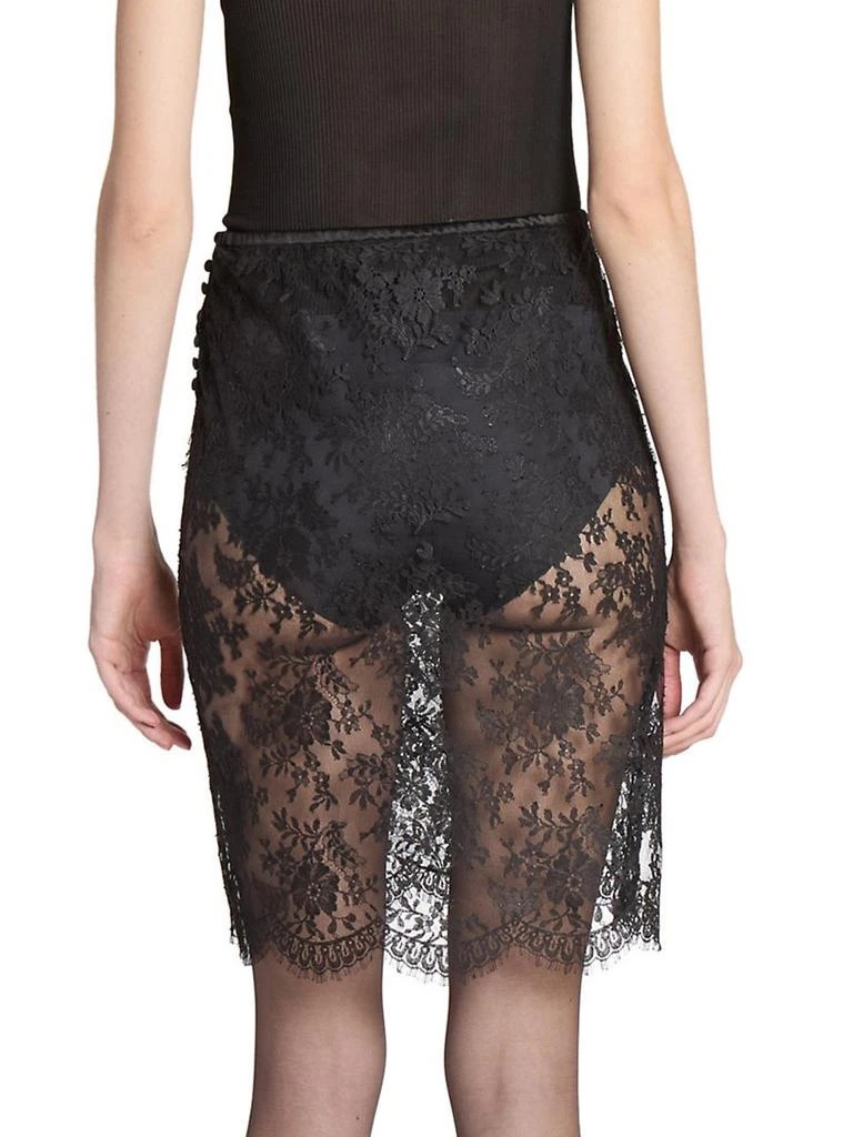 Yves Saint Laurent Wrap Pencil Skirt in Lace 6