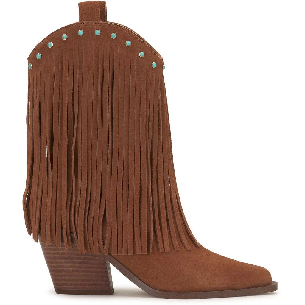 Jessica Simpson Womens Leather Fringe Cowboy, Western Boots 2