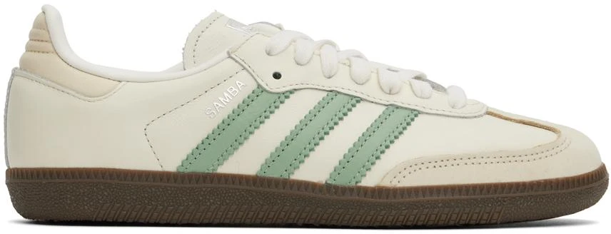 Off-White & Green Samba OG Sneakers  On Sale Now with Up to 33% Off |  Discover Exclusive Deals & Savings at BeyondStyle  Authentic Adidas women|low  top sneakers with Limited-Time Discounts,