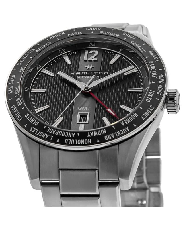 Hamilton Hamilton Broadway GMT Limited Edition Automatic Black Dial Steel Men's Watch H43725131 2
