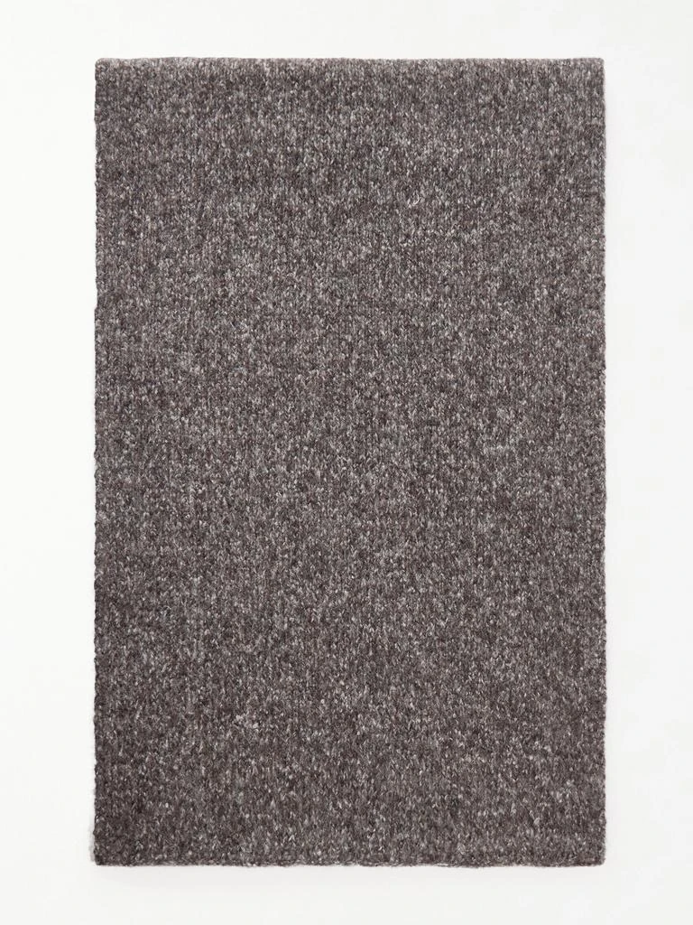 Johnstons of Elgin Brushed Cashmere And Silk-blend Scarf - Charcoal