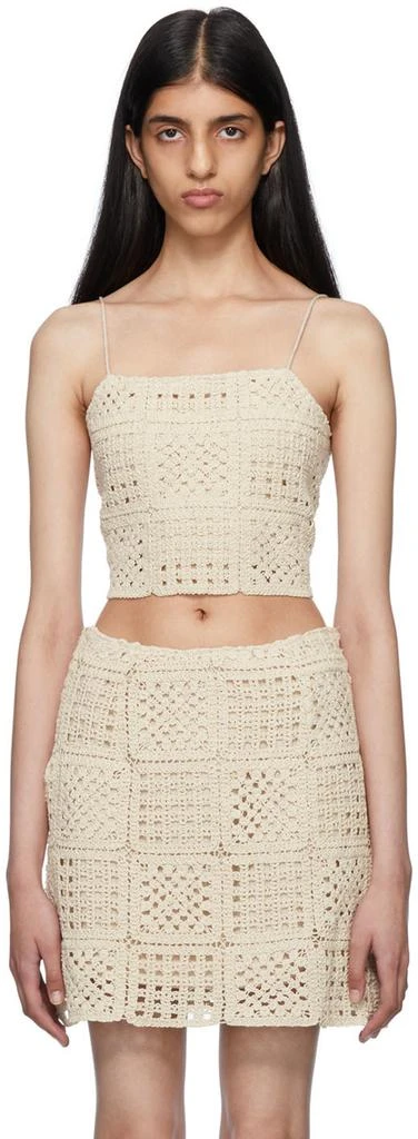 HOLZWEILER Off-White Britney Tank Top