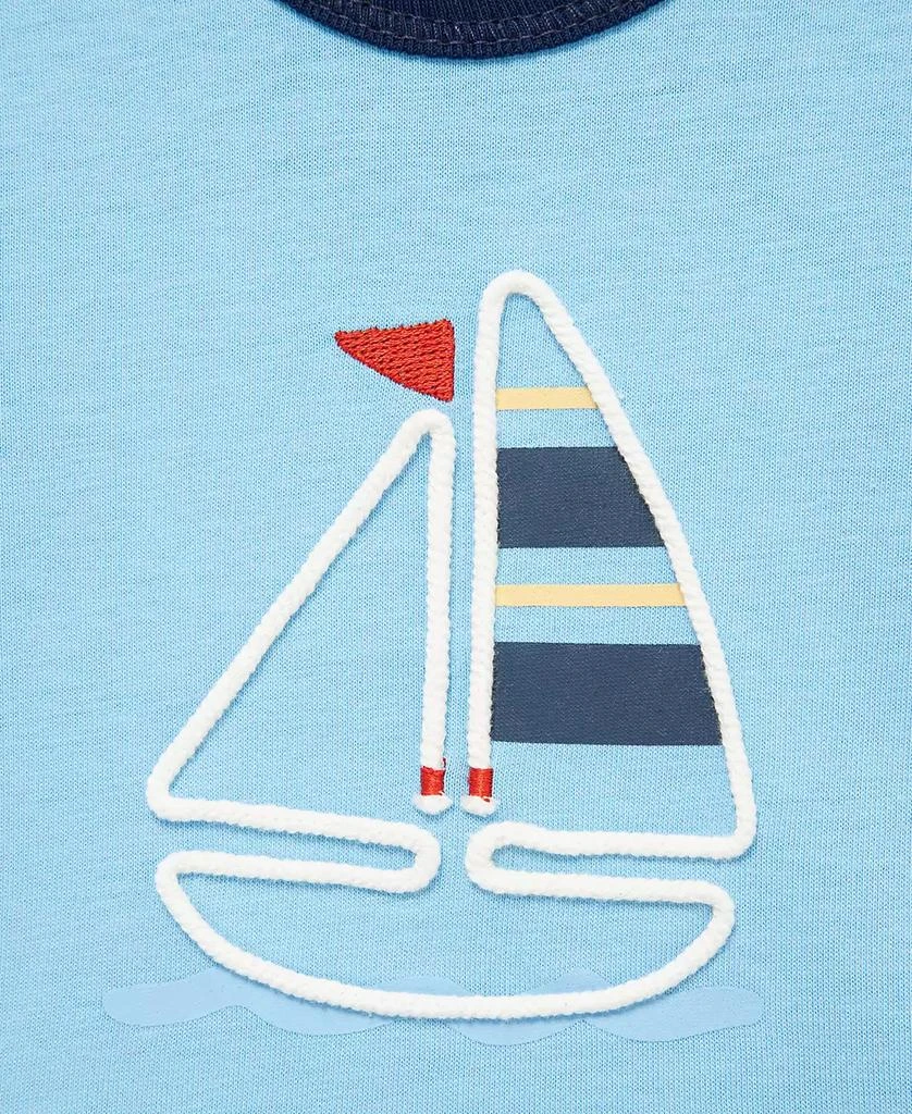 Little Me Baby Boys
 Sailboat Printed Top, Joggers and Socks, 3-Piece Set 4