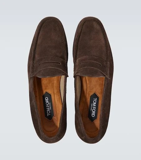 Tom Ford York suede penny loafers 4