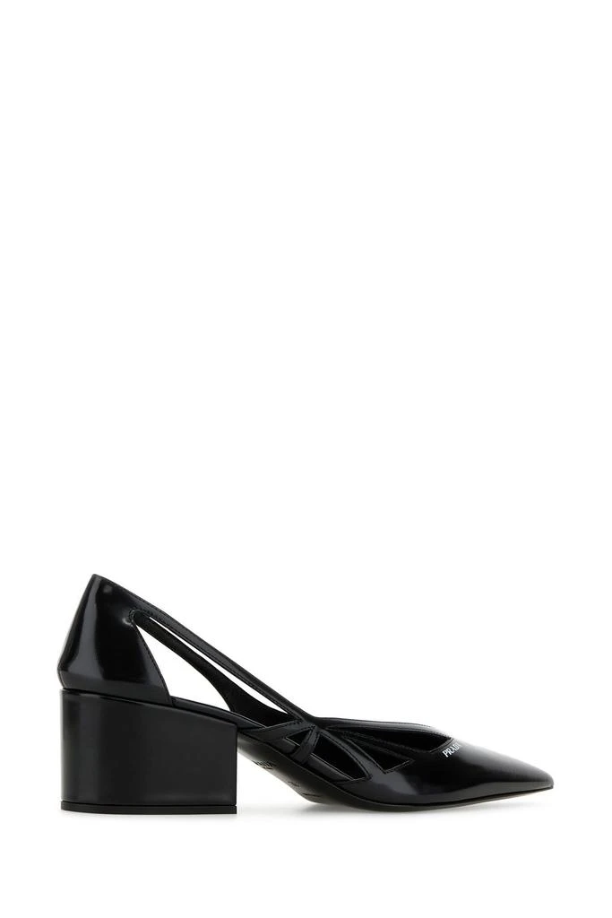 Prada Black leather pumps 2