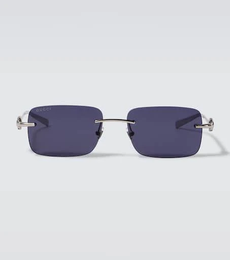 Gucci Horsebit rectangular sunglasses 1
