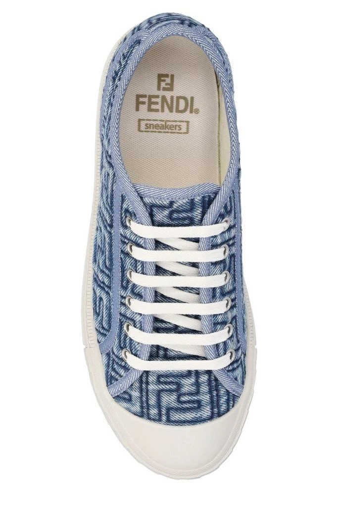 Fendi Fendi Domino Denim Low-Top Sneakers 4