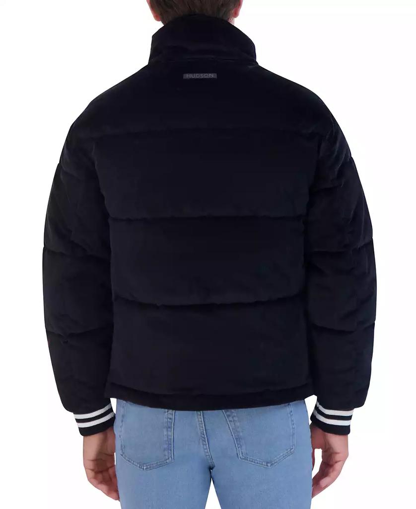Hudson Men's Corduroy Varsity Puffer Jacket