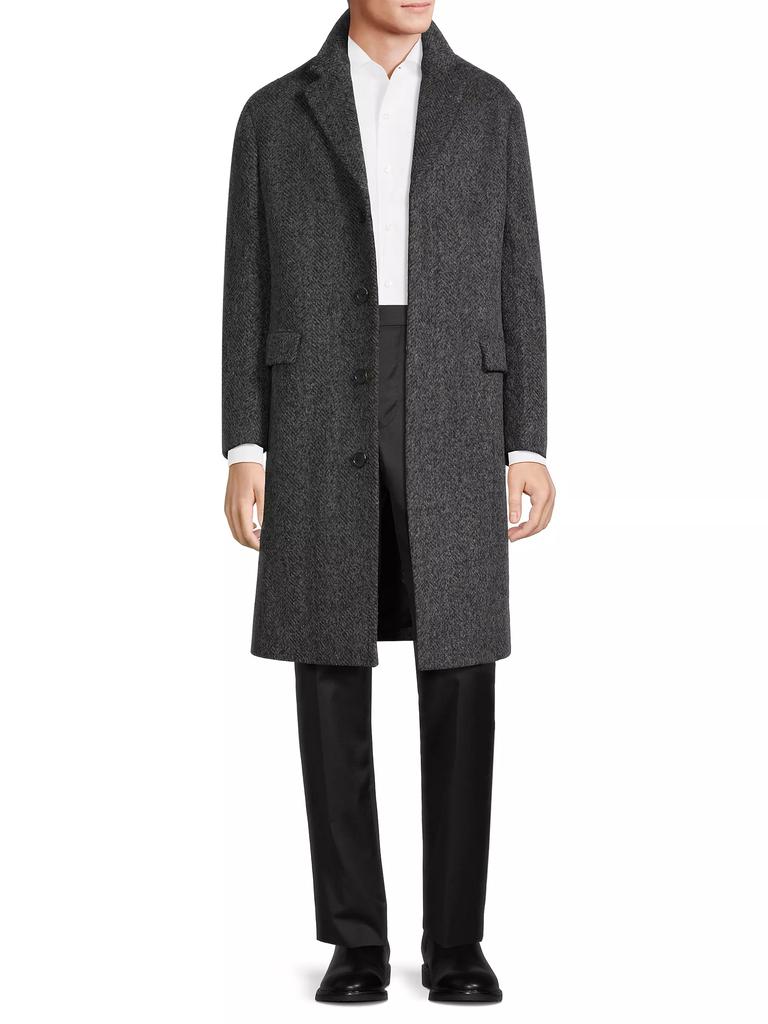 Cardinal of Canada Mercer Herringbone Wool-Alpaca Coat