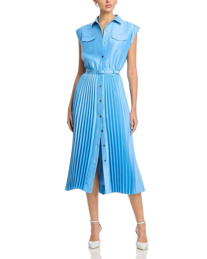 Tahari The Natalyia Pleated Shirt Dress 1