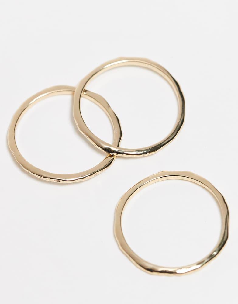 & Other Stories & Other Stories fine triple stacked ring in gold