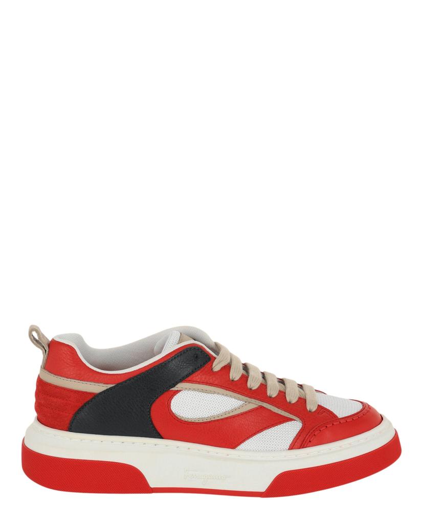 Ferragamo Brandy 1 Gancini Printed Sneakers – On Sale Now