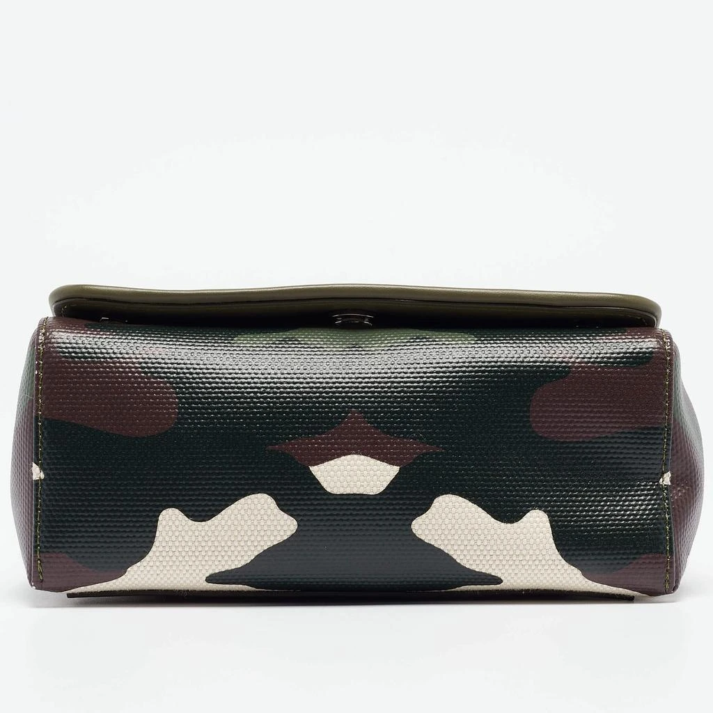Burberry Burberry Green/Beige Camo Print Coated Canvas and Leather Hackberry Crossbody Bag 8