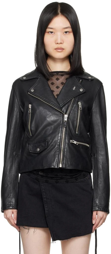 Ksubi Black Amplify Leather Jacket 1