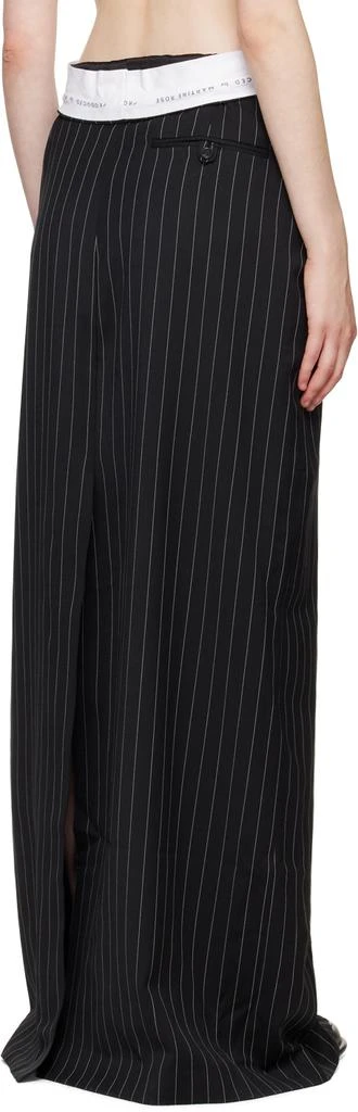 Martine Rose Black Pinstripe Maxi Skirt 3