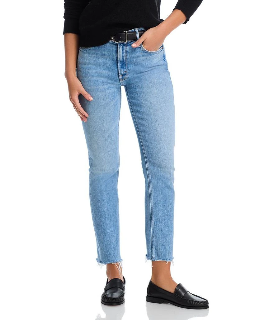 MOTHER Lil Mid Rise Dazzler Ankle Jeans in Blessing In Disguise 1