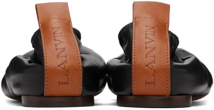Lanvin Black Leather Ballerina Flats 2