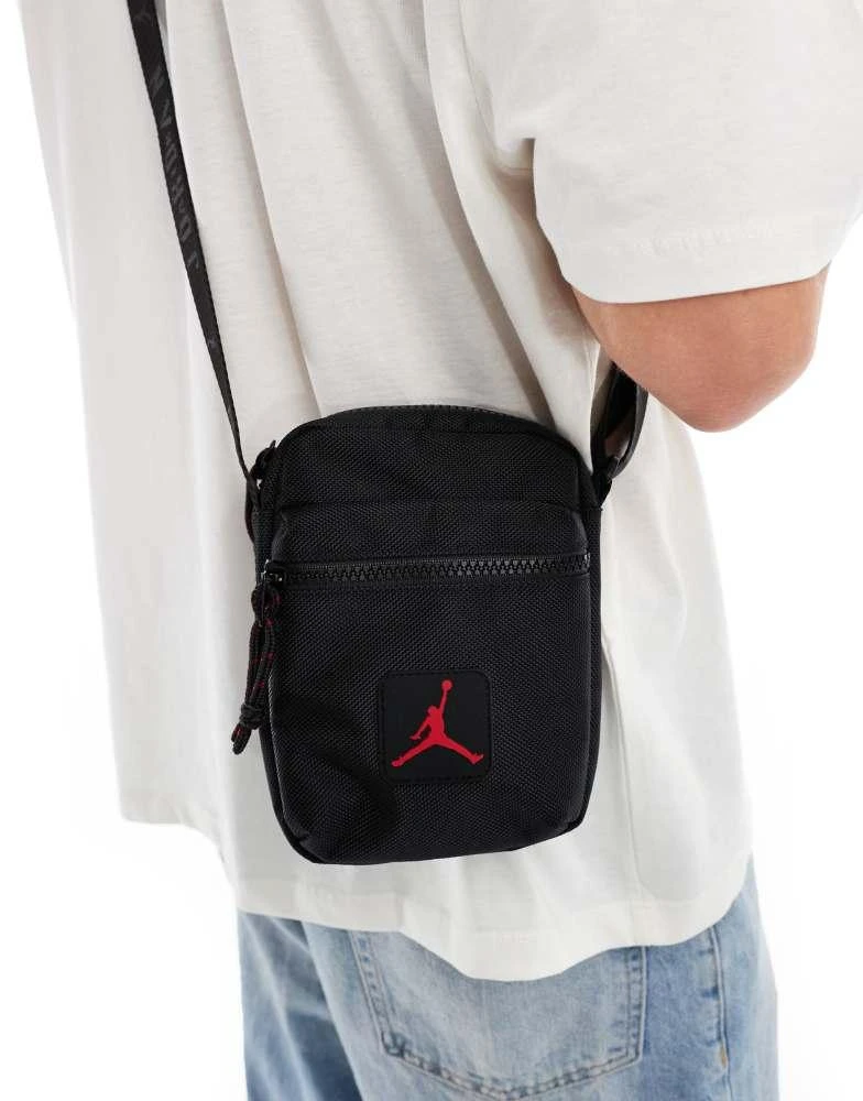 Jordan Jordan logo crossbody bag in black 1