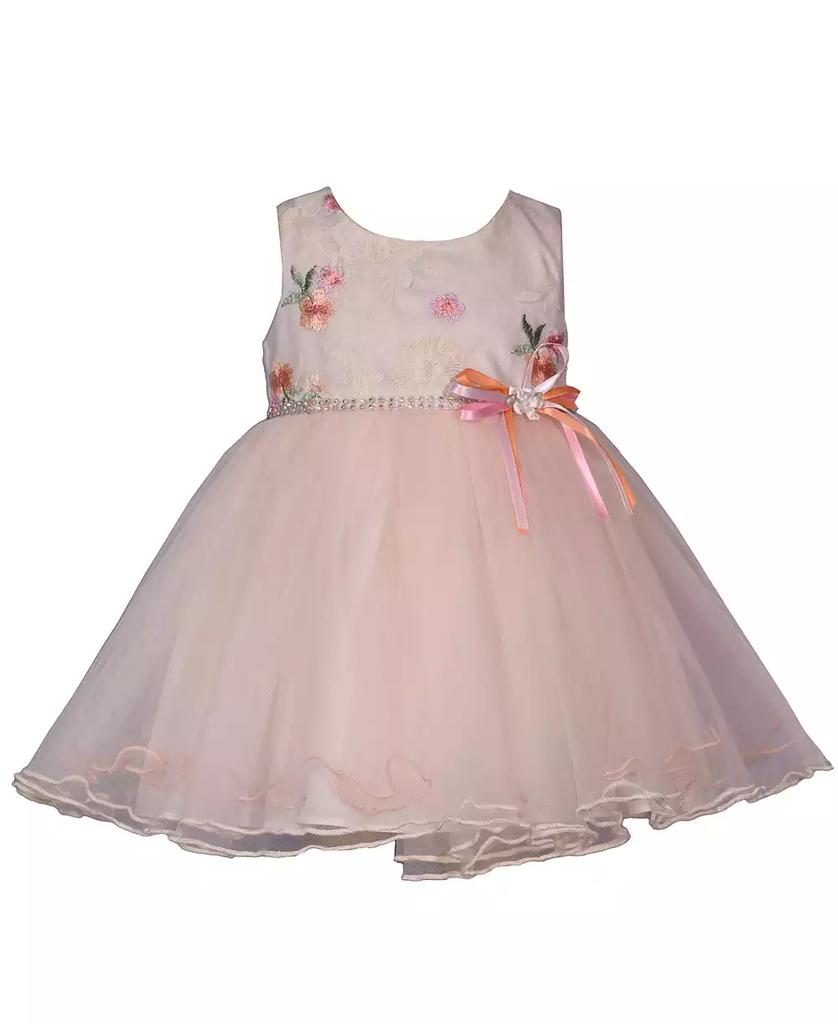 Bonnie Baby Baby Girls Embroidered Ballerina Dress