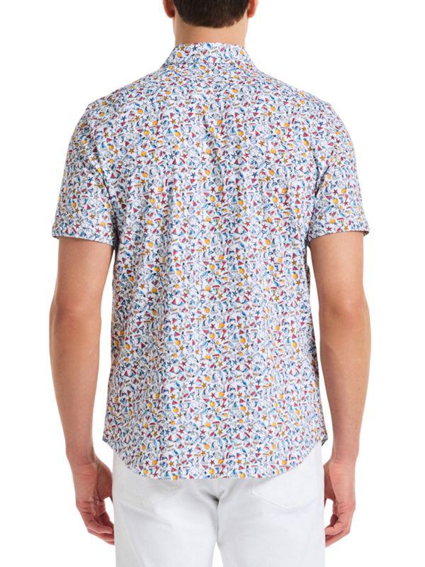 Robert Graham Summer Sails Printed Cotton-Blend Shirt