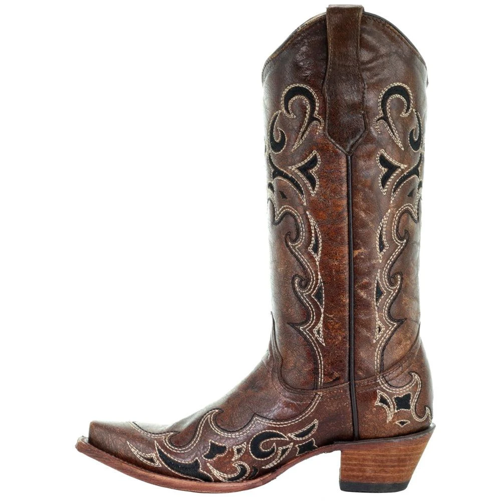 Corral Boots L5247 Embroidery Snip Toe Cowboy Boots 4