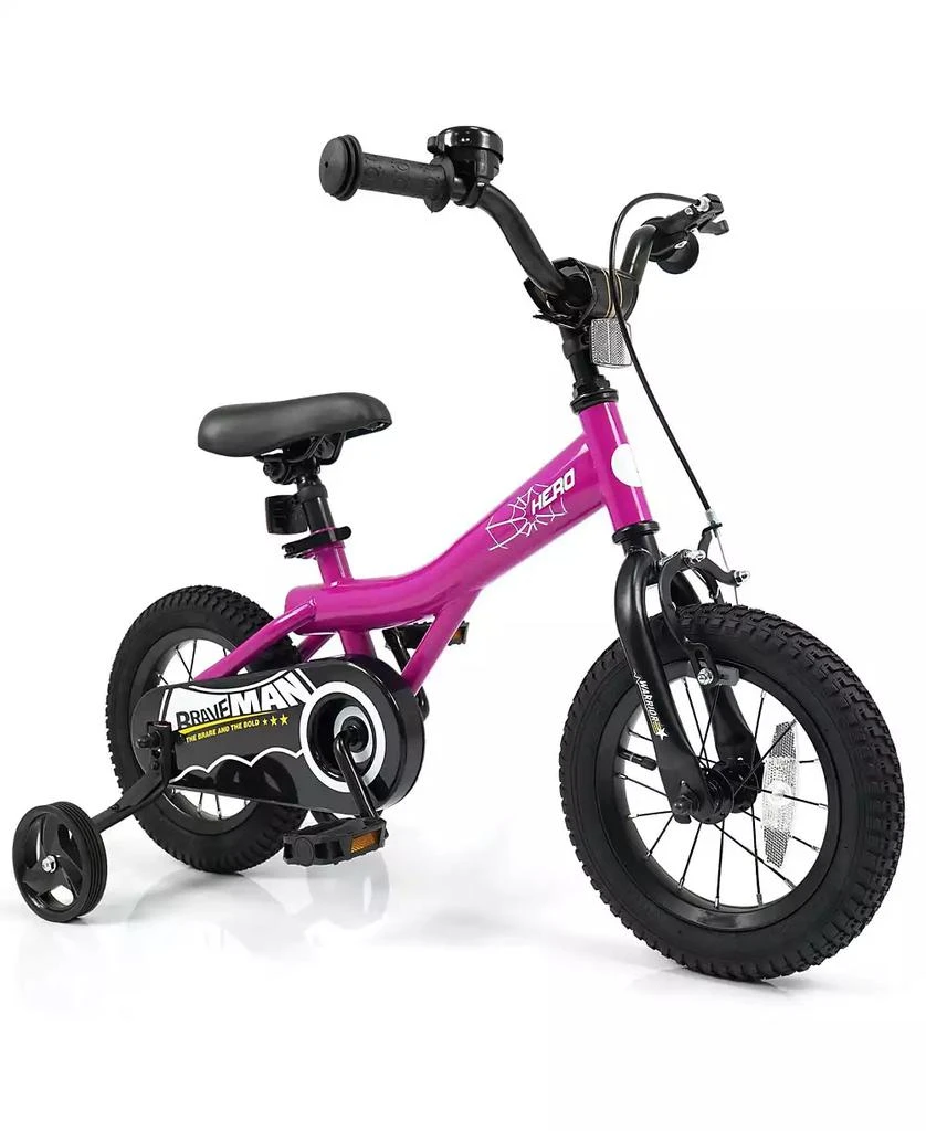 Mecale 12-Inch Kids Bike with Removable Training Wheels-Brave Hero