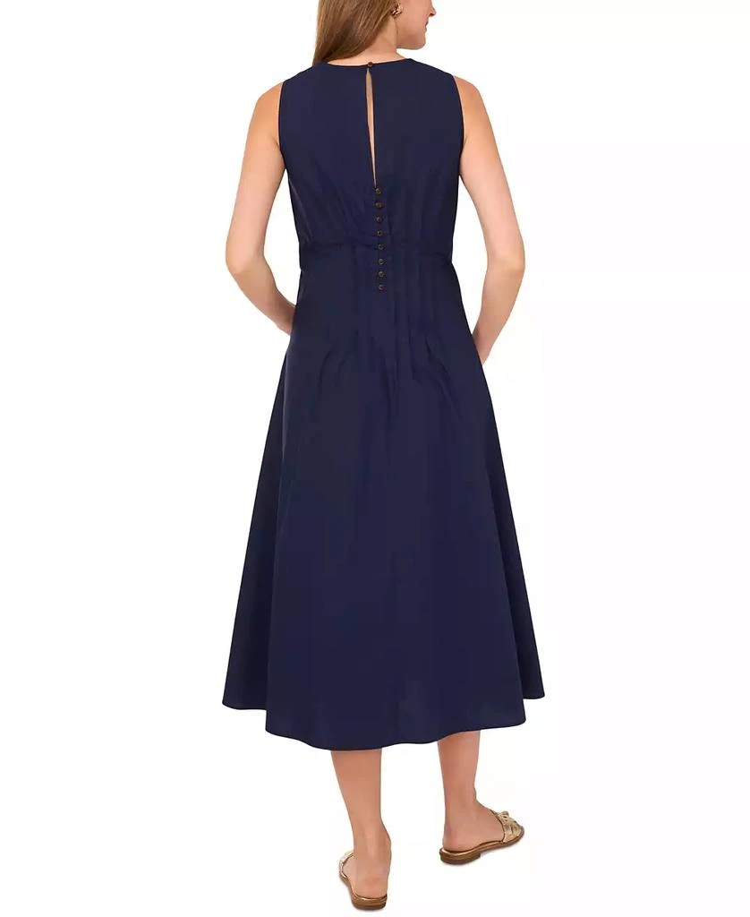 1. State Women's Sleeveless Pintuck Cotton Midi Dress 3