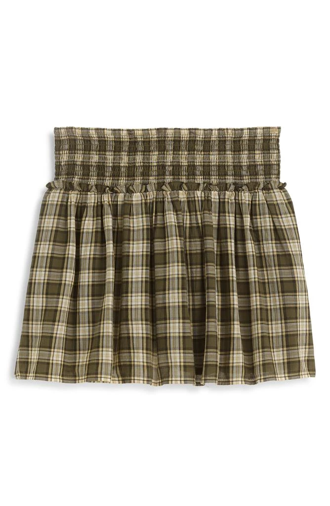 Madewell Smocked Waist Plaid Miniskirt 5