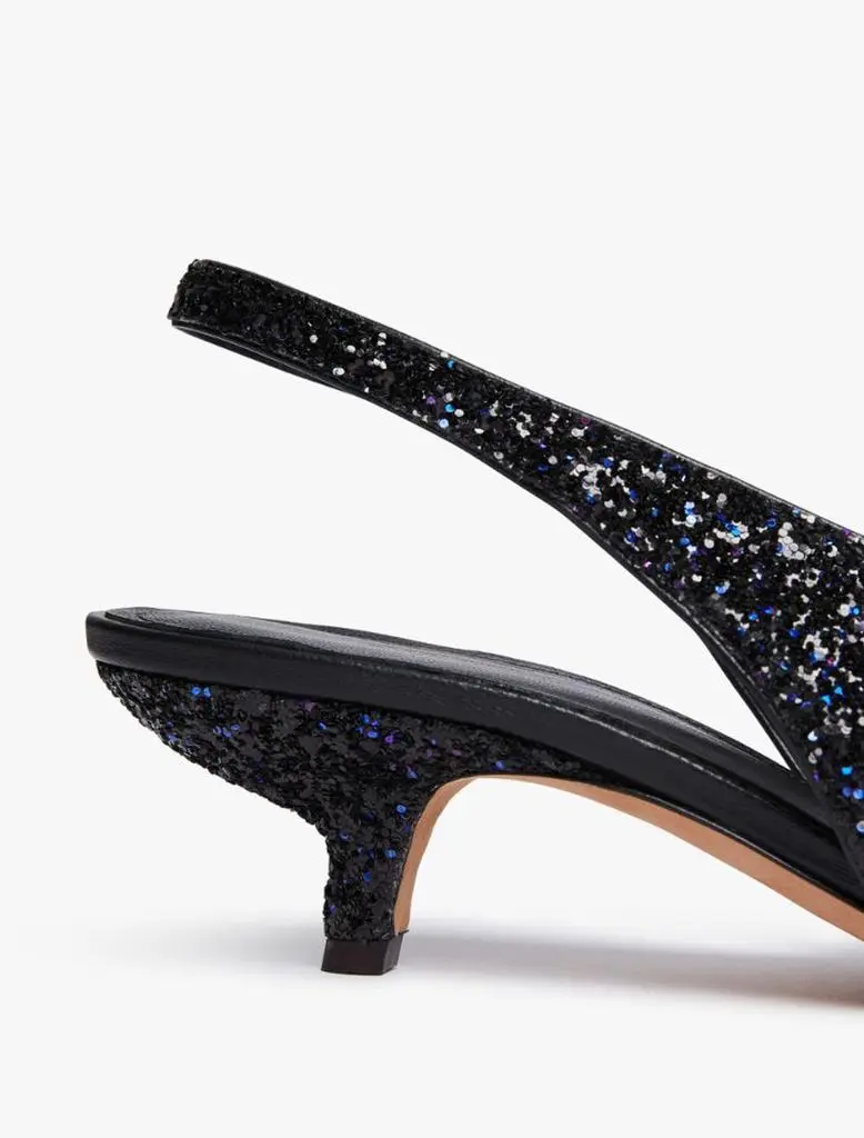 Max Mara Glitter slingbacks 4