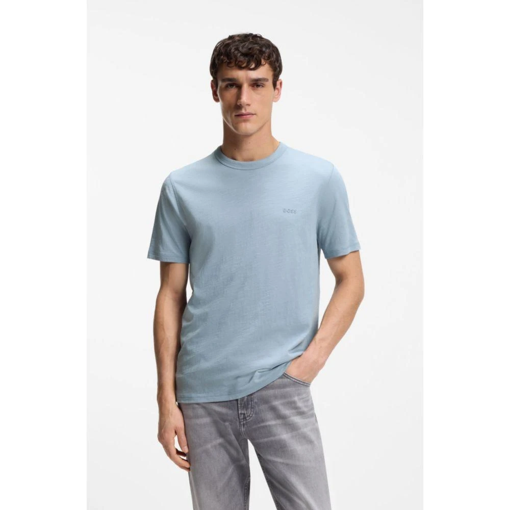 Hugo Boss Slub-cotton T-shirt with logo detail 3