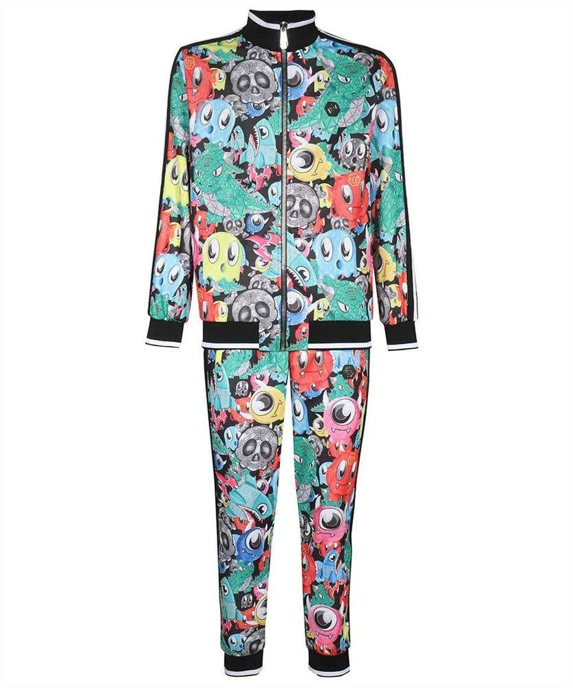 Philipp Plein Philipp Plein Cartoon-Print Two-Piece Tracksuit