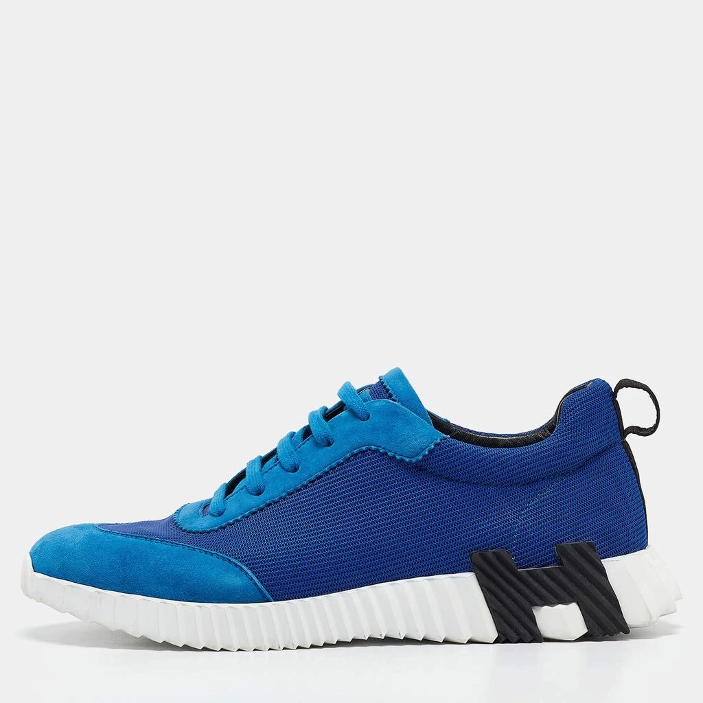 Hermes Hermes Blue Mesh and Suede Bouncing Sneakers Size 43 1