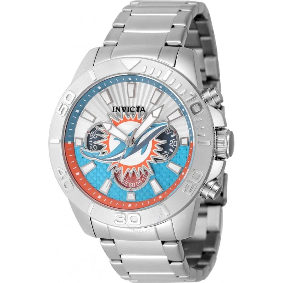 Invicta Nfl Miami Dolphins Chronograph GMT Quartz Men's Watch 47936 1